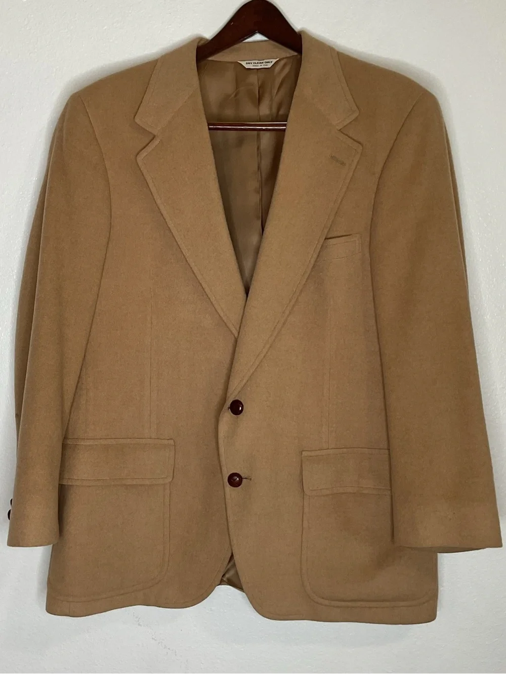 Barrister 100% Camelhair Sport Coat Blazer Tan